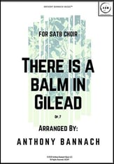 There is a Balm in Gilead SATB choral sheet music cover